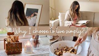 Choosing a simple life  Peaceful Homemaking, baking cookies (fail) & life talk | Slow living vlog