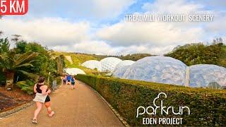 Eden Project parkrun 5km | Treadmill Workout Scenery | Virtual Run ASMR | Cornwall