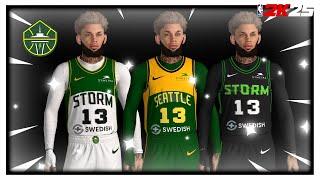 SEATTLE STORM FANS Rejoice! PRO AM Jersey Creation on NBA 2K25 NEXT GEN PS5