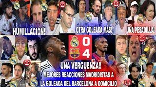 MEJORES REACCIONES MADRIDISTAS AL REAL MADRID 0-4 BARCELONA - SHOW DEL BARÇA DE FLICK Y UN DESASTRE!