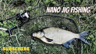 Nano jig fishing for perch, chub and bream / Ultralight fishing at Grand Union Canal UK