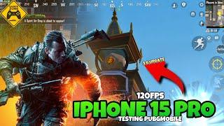 DAY 20‍️IPHONE 15 PRO TESTING WITH TWO FINGER 120FPSPUBGMOBILE GAMEPLAY