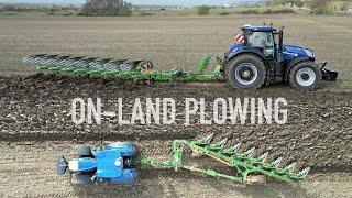 New NEW HOLLAND T7.340AC PLMi BluePower + Amazone Tyrok 400 VS | 8 furrow on-land plowing