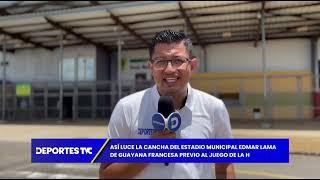 Honduras jugará contra Guayana Francesa en una cancha con terribles condiciones