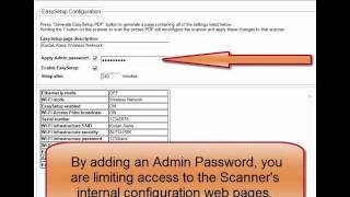 Kodak i11xxWN - Using EasySetup to configure the scanner using a wired connection