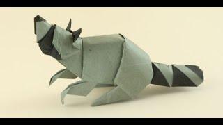 Origami raccoon - origami raccoon by quentin trollip | tutorial origami