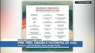 Entertainment: Former President Barack Obama releases his favorites of 2024