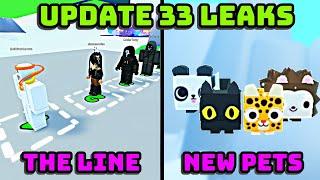  THE LINE EVENT, HUGE PANTHER CAT, AND MORE - UPDATE 33 NEW LEAKS IN PET SIMULATOR 99