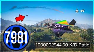 Stealth Trolling Level 7000 Tryhards With My F-160 Raiju Jet - GTA Online