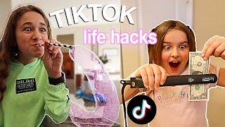 Life Hacks From TIKTOK! Let's SEE If They Work! | CILLA AND MADDY