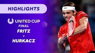 Taylor Fritz (USA) v Hubert Hurkacz (POL) - United Cup Highlights | Wide World of Sports