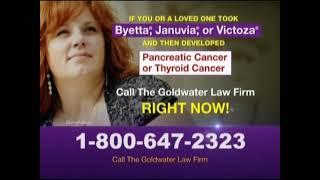 Goldwater Law Firm - Diabetes Medications linked to Pancreatic Cancer! (2013, 30s, 647-2323 ver)