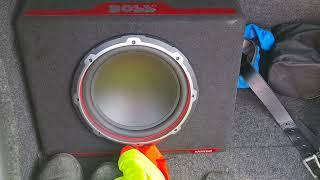 Boss Audio Riot R4002 AMP and 10" BASS 10P Subwoofer Test