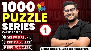  Week-Based Puzzles | 1000 Puzzle Series 2025 | All Bank Exams 2025 | Reasoning by Ankush Lamba
