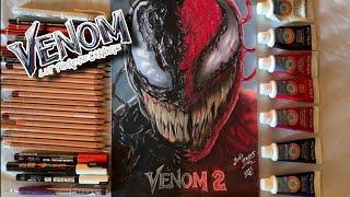 Drawing Venom vs Carnage (Tom Hardy and Woody Harrelson) - Timelapse /João Da Art