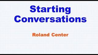 Starting conversations