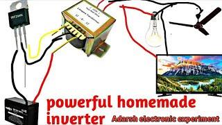 घर पर छोटा सा powerful inverter circuit बनाए || how to make a mini inverter circuit