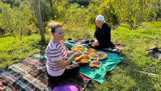 Visiting Grandma and preparing Tasty Dishes in the Village 