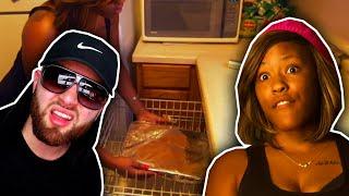 Crazy woman "cooks" lasagna in DISHWASHER...