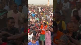 Sadiq Umar mobbed by fans in Kano