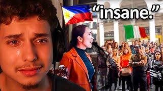 I Cried Seeing FILIPINA Nurse turn Italy into a Concert!
