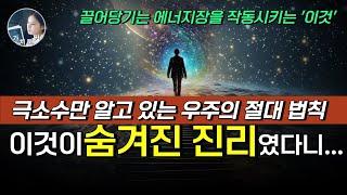 끌어당김 20년 차, 삶을 송두리째 변화시킨 숨겨진 우주 절대 법칙 | 선각자의 가르침으로 알게된 가장 완벽한 인생의 진리! #의도의힘