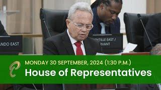 3rd Sitting of the House of Representatives - 5th Session - September 30, 2024