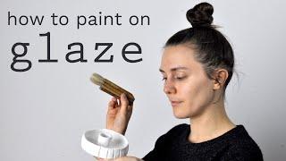 How to Glaze Ceramics with Paint-on Glazes // Glazing at Home!