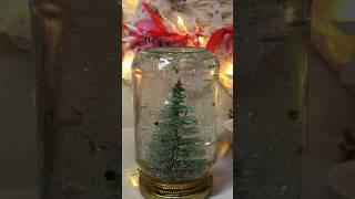 Snow Globe DIY ️#craft #diy #christmas #shorts #creative #decoration #winter #satisfying #newyear