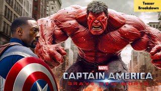 Captain America : Brave New World Teaser Breakdown | MCU | Red Hulk | Filmy Don