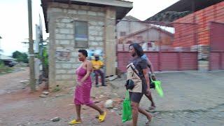 AN AFRICAN NEIGHBOURHOOD GHANA ACCRA KWABENYA AFRICAN WALK VIDEOS