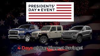 Presidents' Day EXTENDED! | 4 Days of Savings! | Rairdon's of Marysville