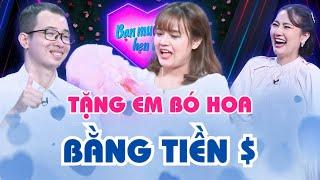 ĐẠI GIA MANG BÒ HOA ĐẦY TIỀN TẶNG NÀNG THƠ XINH ĐẸP khiến cả trường quay sặc mùi tiền