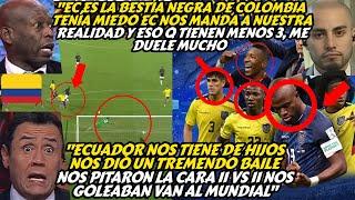 RADIO COLOMBIA FVR1OS4 Y D3STR0Z4D4 "EC NOS TIENE DE HIJOS" NOS GANAN 1X0 CON UNO MENOS COL 0-ECU 1