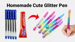 How to make Lava Glitter Lava Pen at home/DIY Glitter Pen/Homemade Glitter Pen/How to makeglitterpen