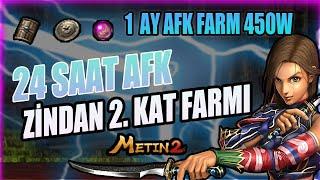 1 Ayda Afk 450W Kazandıracak Efsane Farm! 24 Saat Afk Örümcek Zindanı 2. Kat Farmı! Metin2 TR Charon