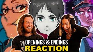 I showed my Best Friend ANIME OPENINGS & ENDINGS for THE FIRST TIME #3