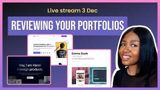 UX Portfolio Review | Live stream