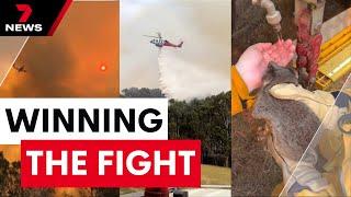 Fire crews win the bush fire battle in the Grampians | 7NEWS