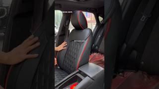 EKR custom black seat cover install for Chevrolet #ekr #ekrleather #ekrcover #ekrseatcover