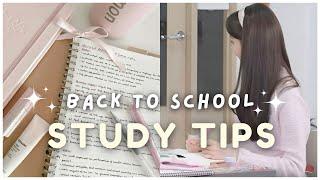 back to school study tips ࣪ ִֶָ.