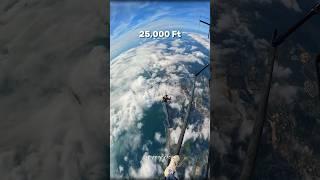 World First Skydiver Jumps Without  🫨