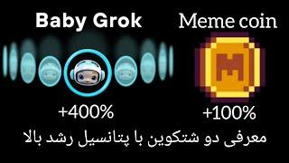 معرفی دو شتکوین با پتانسیل رشد بالا MEME و BABY GROK