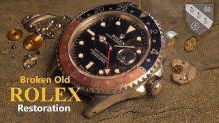 Restoration of a Broken Rolex - GMT Master - Internal Damage