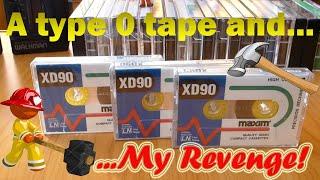 Unwrapping two blank audio cassettes: maxim XD90 LN (1998) and maxell UR 90 (2012)!