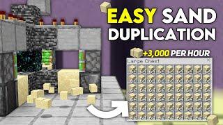 BEST SAND DUPLICATION FARM in 1.21 Minecraft Bedrock !