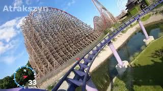 FRIDA Energylandia Czerwiec 2023 Pierwszy wagonik Roller Coaster GoPro Hero Black GPS Speed