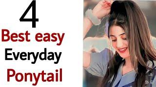 4 best easy & stylish ponytail - new pony hairstyle for girls