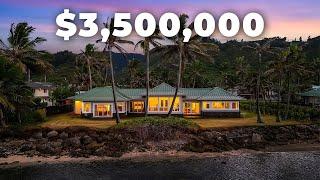 $3,500,000 Hawaii Oceanfront Property Hauula Oahu Home Tour