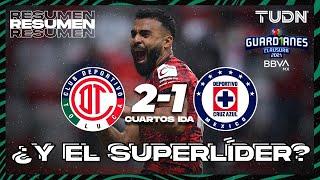 Resumen y goles | Toluca 2-1 Cruz Azul | Torneo Guard1anes 2021 BBVA MX 4tos IDA | TUDN